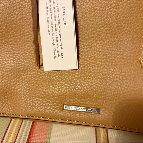 NWT Rebecca Minkoff Regan Leather Satchel - Desert Tan - Picture 4 of 10